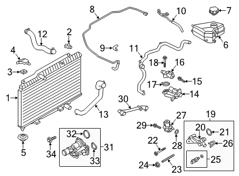 2016 Ford Fiesta Insulator - Rubber Diagram for BE8Z-8125-A