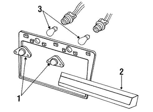 1985 Mercury Marquis License Lamps Diagram