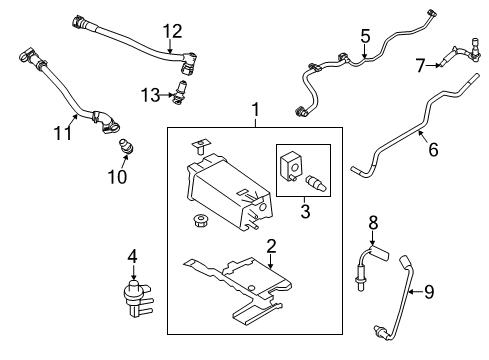 2013 Ford Flex Emission Components Diagram 2 - Thumbnail