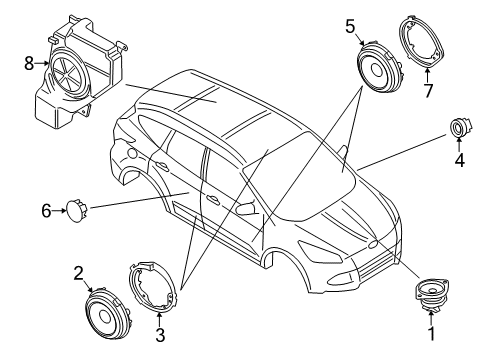 2017 Ford Escape Sound System Diagram 1 - Thumbnail