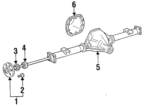 1995 Ford F-150 Axle Housing - Rear Diagram