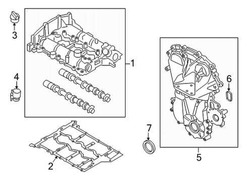 2022 Ford Bronco Sport Valve & Timing Covers Diagram 1 - Thumbnail