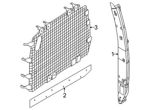 2019 Ford E-350 Super Duty Back Panel Diagram