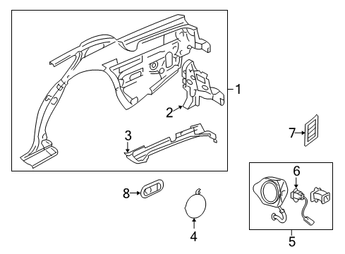 2008 Lincoln Town Car Fuel Door, Electrical Diagram 2 - Thumbnail