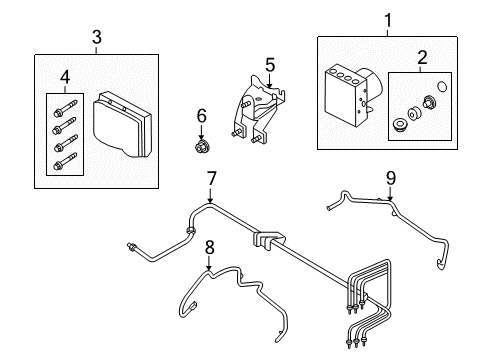 2010 Lincoln MKT Anti-Lock Brakes Diagram 1 - Thumbnail