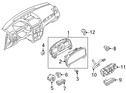 2011 Mercury Milan Switches Diagram 2 - Thumbnail