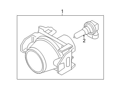 2011 Ford Mustang Chassis Electrical - Fog Lamps Diagram 1 - Thumbnail