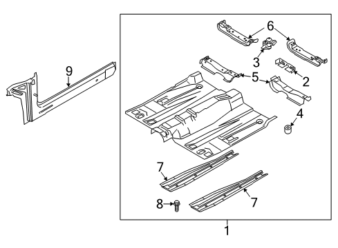 2014 Ford Fusion Front Floor Diagram