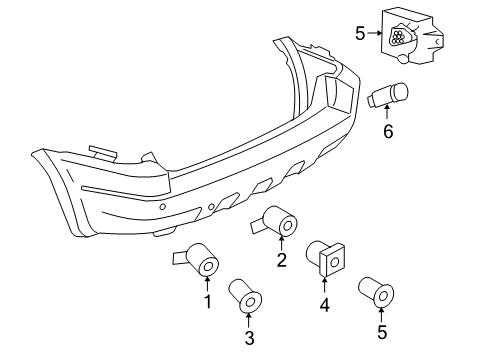 2006 Ford Escape Parking Aid Diagram 1 - Thumbnail