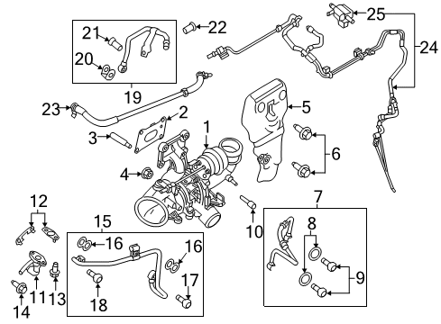 2018 Ford Focus Valve Assembly - Rubber Diagram for CJ5Z-9961-B