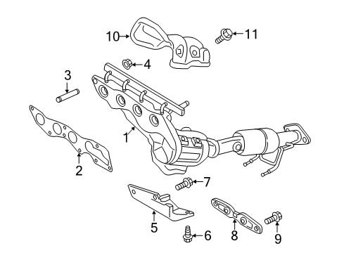 2017 Lincoln MKZ Exhaust Manifold Diagram 3 - Thumbnail