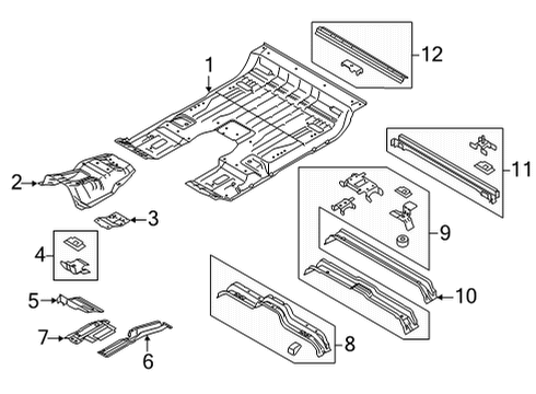 2023 Ford F-150 Floor Diagram 1 - Thumbnail