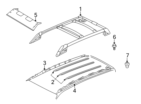 2002 Ford Escape Roof Rack Diagram