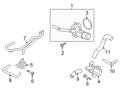 2020 Ford Fusion Water Pump Diagram 2 - Thumbnail