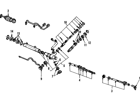 1994 Ford Tempo PUMP ASY-POWER STEER Diagram for F23Z3A674A