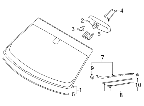 2017 Lincoln Continental Cover - Rain Sensor Diagram for GD9Z-17D550-AB