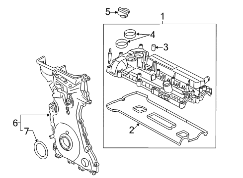 2014 Ford Escape Valve & Timing Covers Diagram 2 - Thumbnail