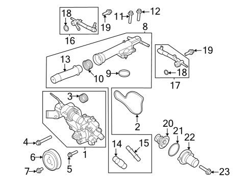 2022 Ford Bronco Water Pump Diagram 3 - Thumbnail