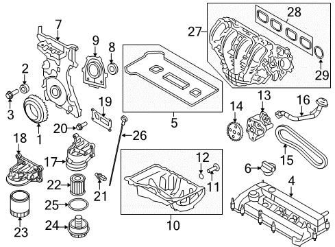 2009 Ford Escape Fuel Tank Sender Assembly Diagram for 9L8Z-9A299-A