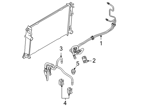 2011 Mercury Milan Trans Oil Cooler Diagram 1 - Thumbnail