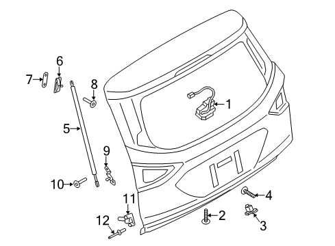 2014 Ford Escape Lift Gate Diagram