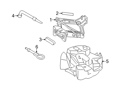 2014 Ford Escape Jack & Components Diagram