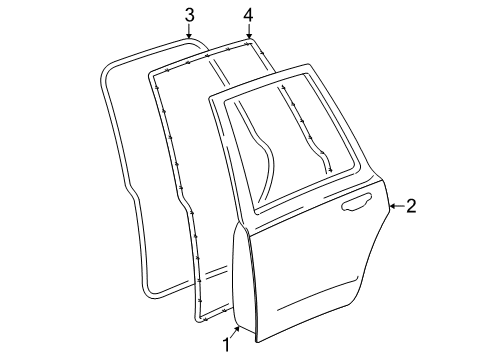 2003 Lincoln Town Car Rear Door Diagram