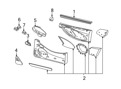 2002 Ford Mustang Housing - Switch Diagram for 1R3Z-14527-AAC