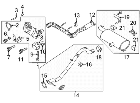 2022 Ford Bronco MUFFLER ASY - REAR Diagram for NB3Z-5230-B