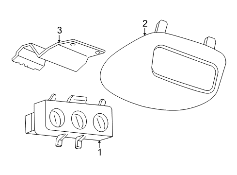 1997 Ford Expedition A/C & Heater Control Units Diagram 2 - Thumbnail