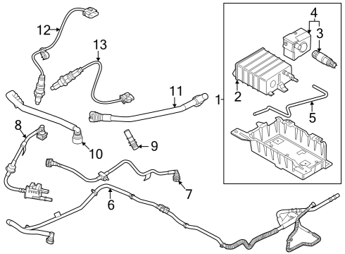 2024 Ford Mustang HOSE - VENT Diagram for PR3Z-6A664-B