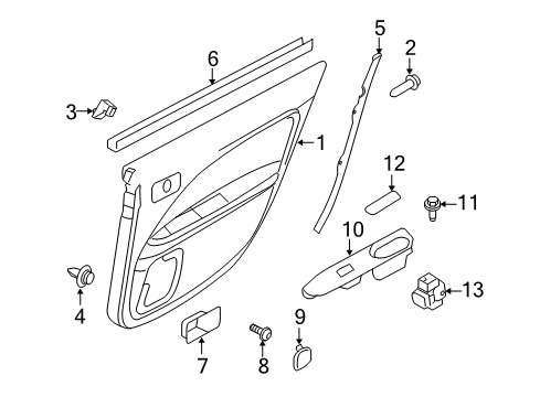 2011 Ford Fusion Front Door Diagram 7 - Thumbnail