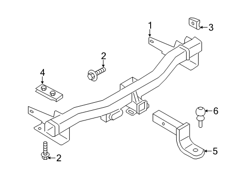 2018 Lincoln Navigator Trailer Hitch Components Diagram