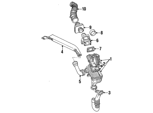 1992 Mercury Tracer Filters Diagram 1 - Thumbnail