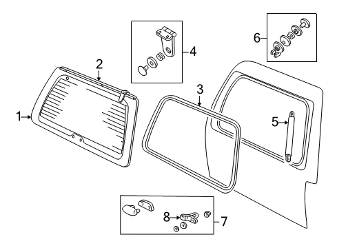 1999 Ford Expedition Lift Gate Diagram