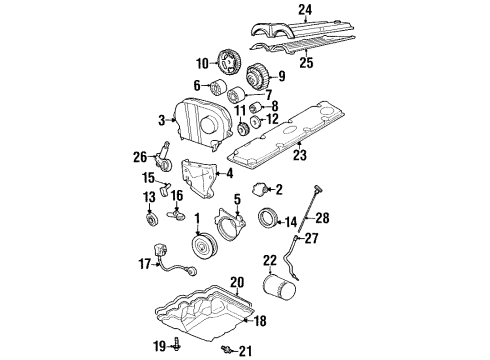 2001 Mercury Cougar Oil Level Indicator Tube Diagram for F8RZ-6754-AA