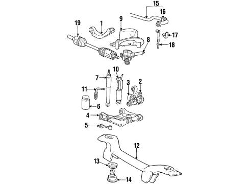 1993 Lincoln Mark VIII Insulator Diagram for F3SZ-4B431-B