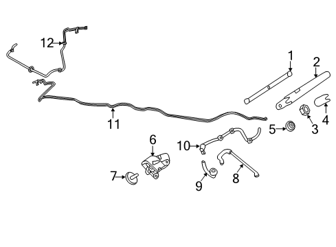 2014 Ford Police Interceptor Utility Lift Gate - Wiper & Washer Components Diagram