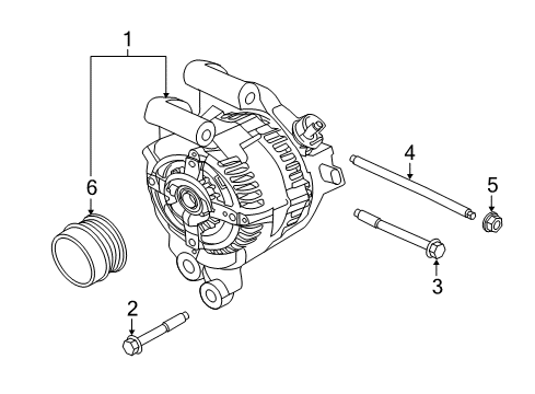 2017 Ford Escape Alternator Diagram 2 - Thumbnail