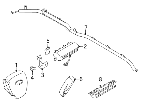 2020 Ford F-150 Air Bag Components Diagram 2 - Thumbnail