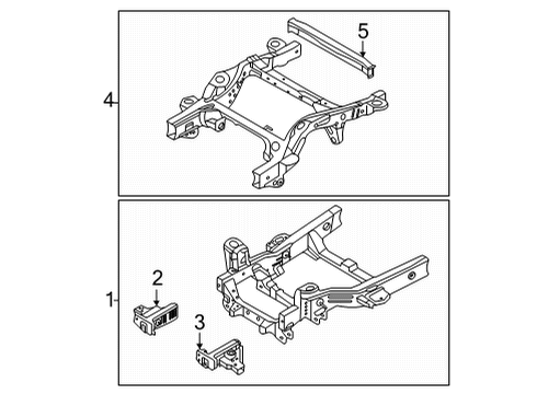 2023 Ford Bronco KIT - FRAME RAIL REPLACEMENT Diagram for MB3Z-5D059-G