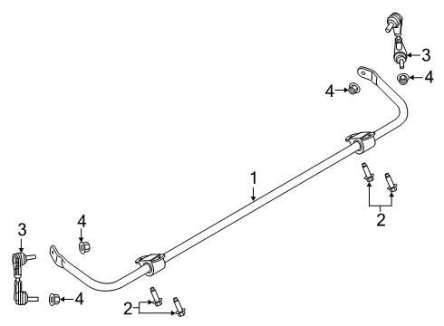 2023 Lincoln Aviator Rear Suspension, Lower Control Arm, Upper Control Arm, Ride Control, Stabilizer Bar, Suspension Components Diagram