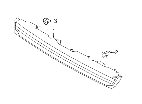 2015 Lincoln MKC Reflector Diagram