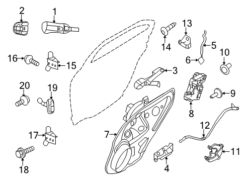 2011 Ford Fusion Rear Door Diagram 7 - Thumbnail