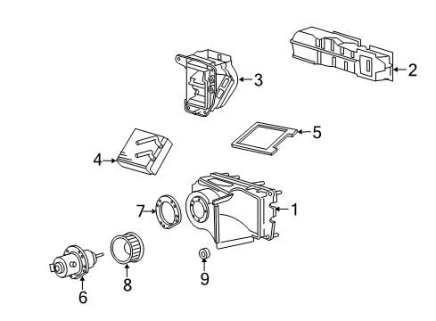 2014 Ford E-150 Blower Motor & Fan, Air Condition Diagram 2 - Thumbnail