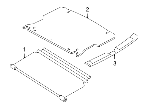 2007 Ford Escape Interior Trim - Rear Body Diagram 1 - Thumbnail