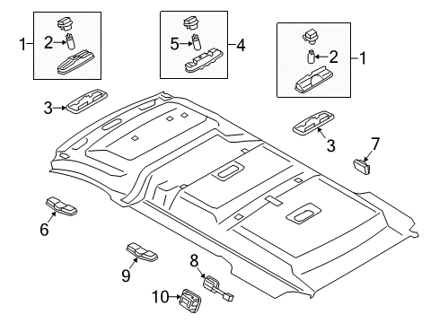 2016 Ford Transit Connect Overhead Lamps Diagram