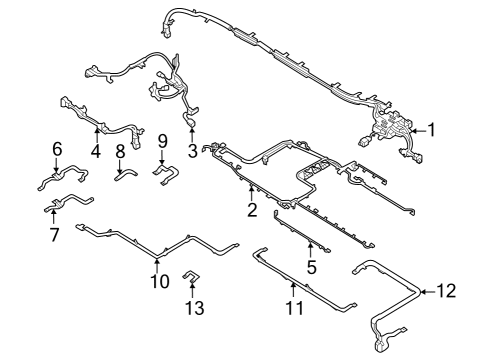 2023 Ford F-150 Lightning WIRE - BATTERY - ELECTRIC VEHI Diagram for NL3Z-14290-M