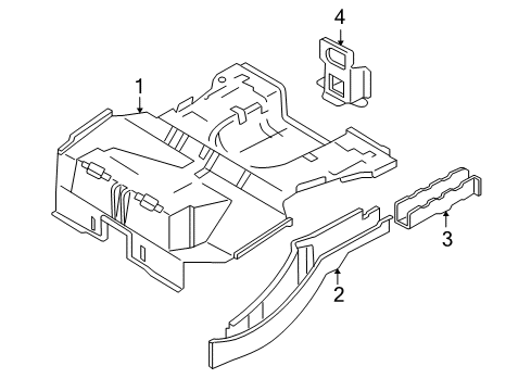 2003 Ford Focus Rear Body - Floor & Rails Diagram 1 - Thumbnail