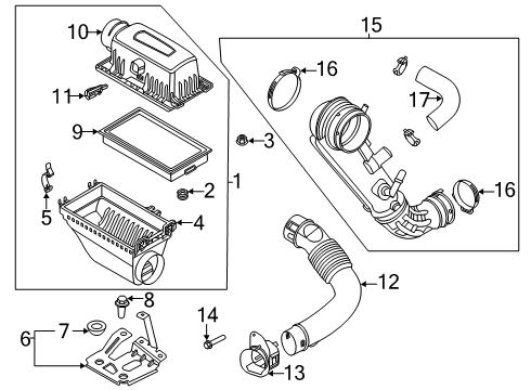 2020 Ford Explorer Air Intake Diagram